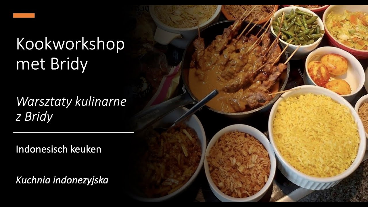 Kookworkshop 'Indonesische keuken' voor de vrijwilligers van POLKA