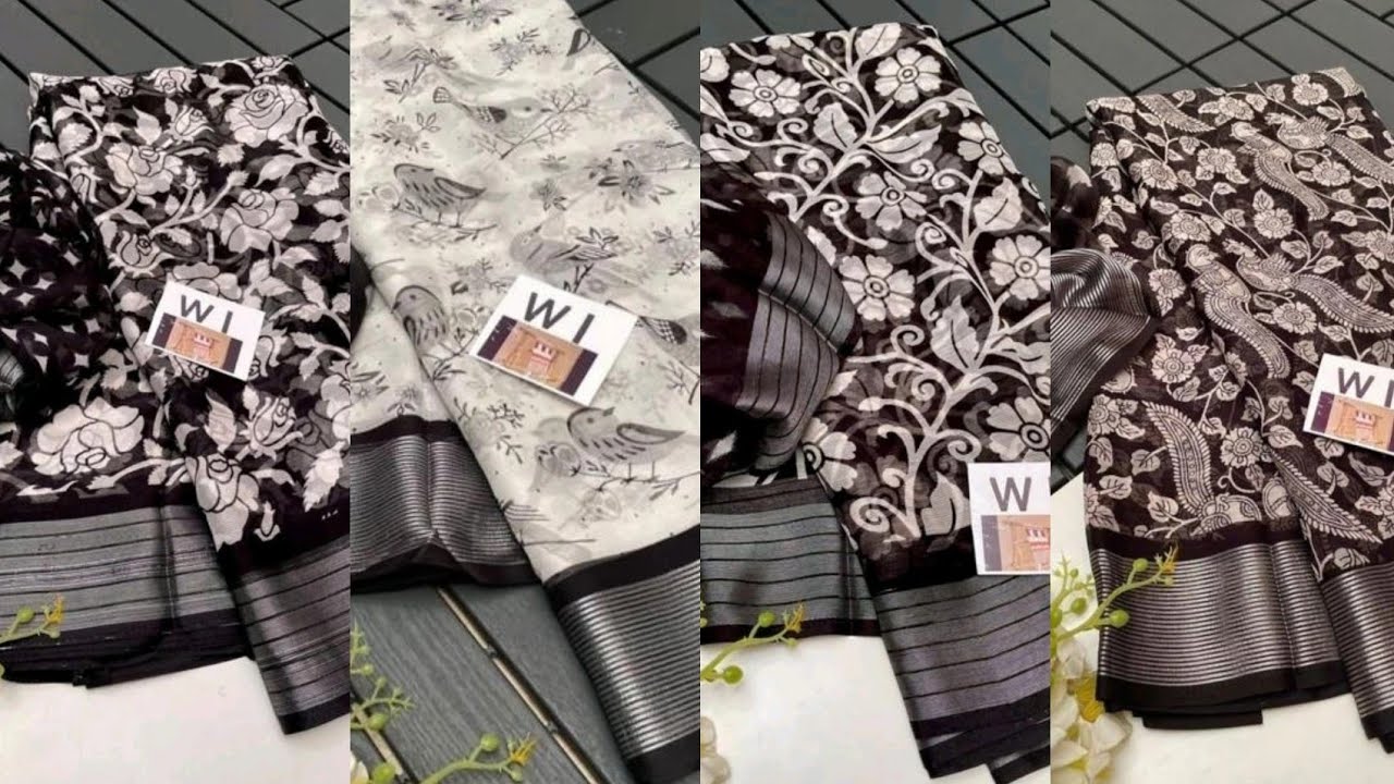 Exclusive Chiffon Sarees | Free Shipping & COD Available | Whatsapp: 9500255044👈