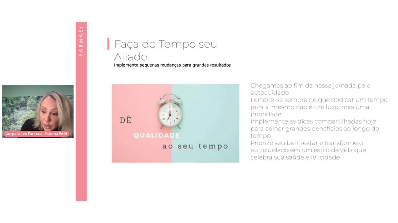 Tempo é Vida. Você tem tempo para o seu autocuidado?