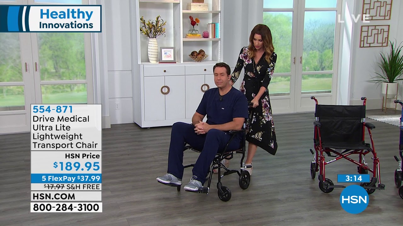 Drive Medical Ultra Lite Lightweight Transport Chair