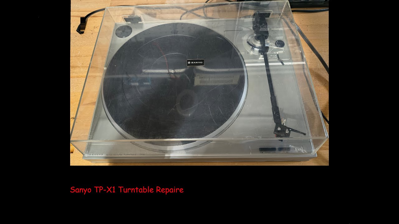 80s Sanyo TP-X1 Turntable Repair