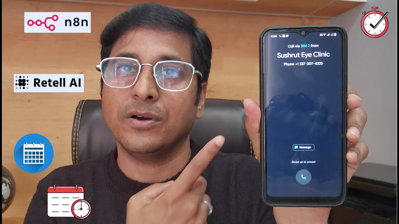 Automate Voice Calls with AI Agent for Appointment Reminders using n8n, Retell AI #ai #trending
