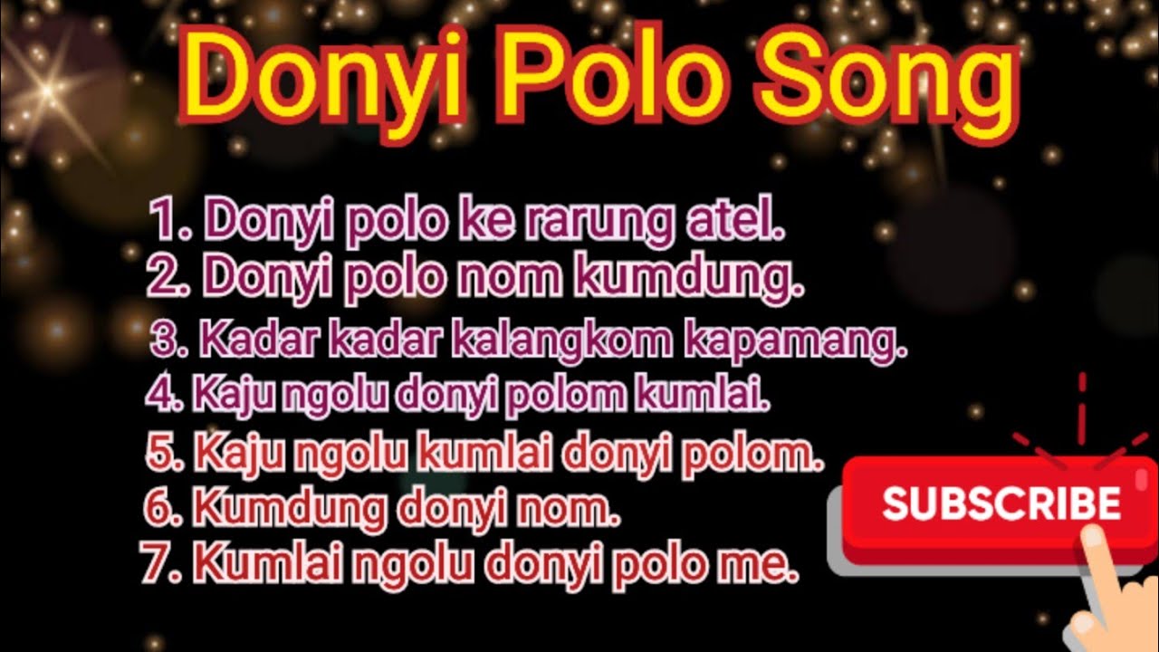 Donyi Polo adi miri | Donyi polo adi song