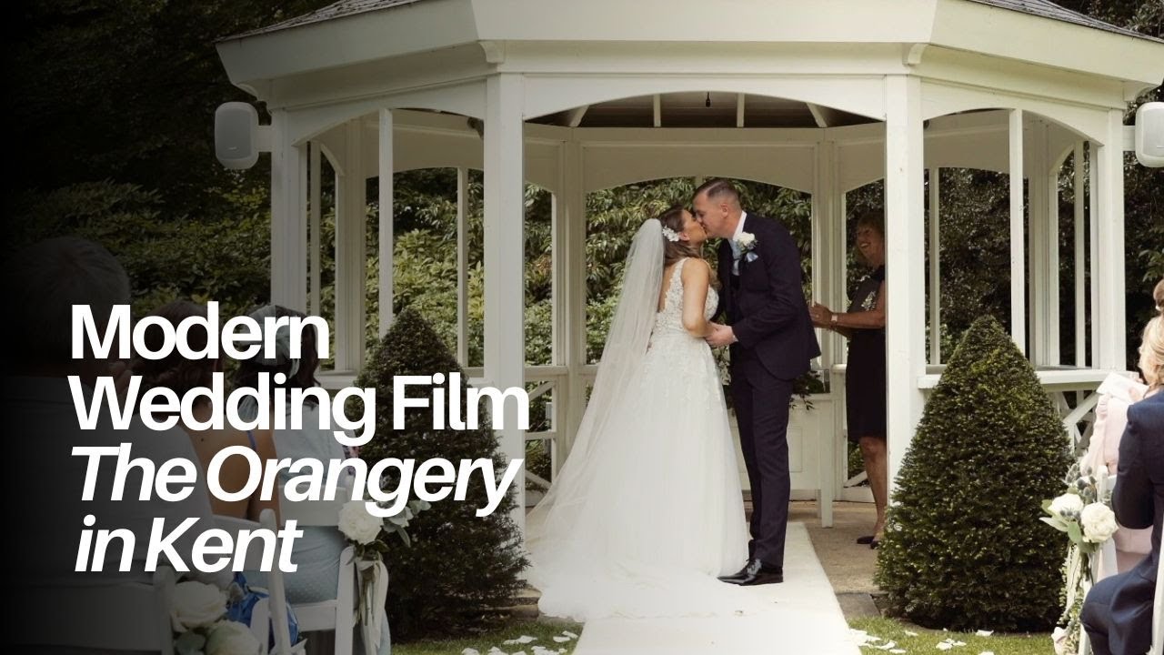 Beautiful Modern Wedding Film at The Orangery, in Maidstone, Kent