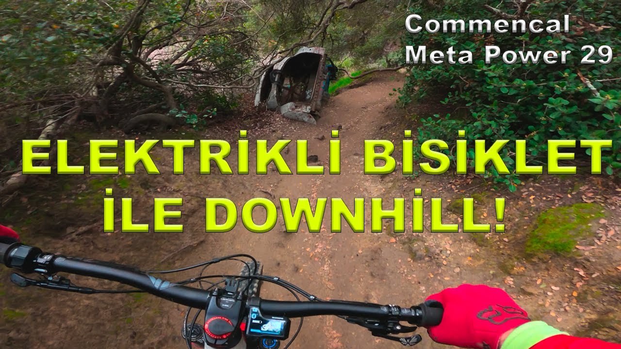 Profesyonel Elektrikli Bisiklet ile Downhill! Commencal Dağ bisikleti ile California da downhill!