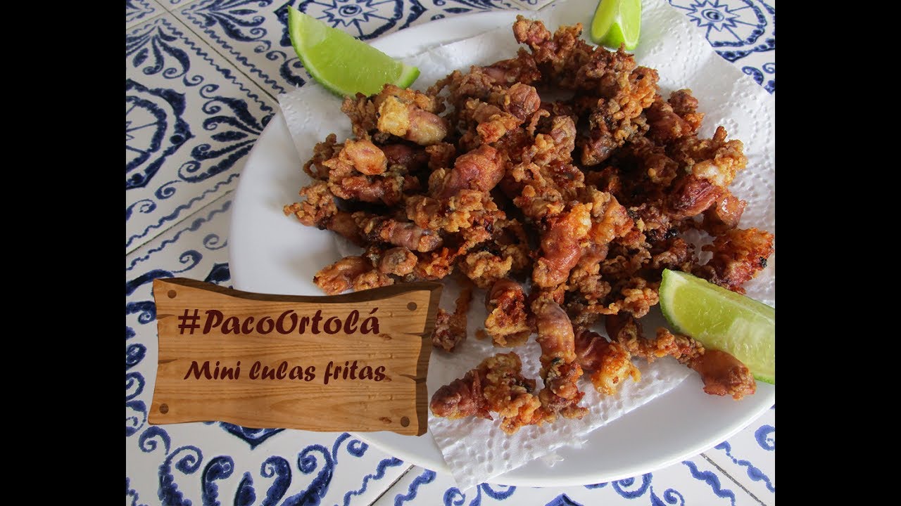 Mini lulas fritas