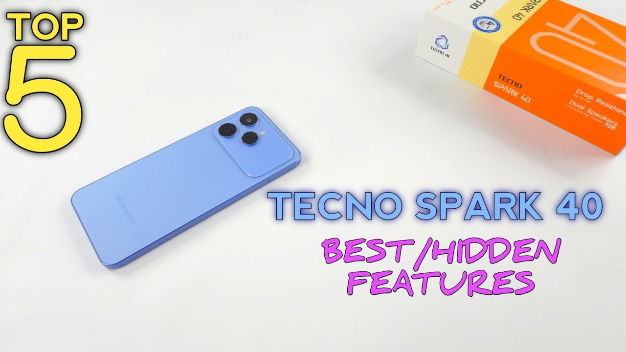 Tecno SPARK 40 Top 5 Best/Hidden Features | Top 5 Tips Tricks Of Spark 40 