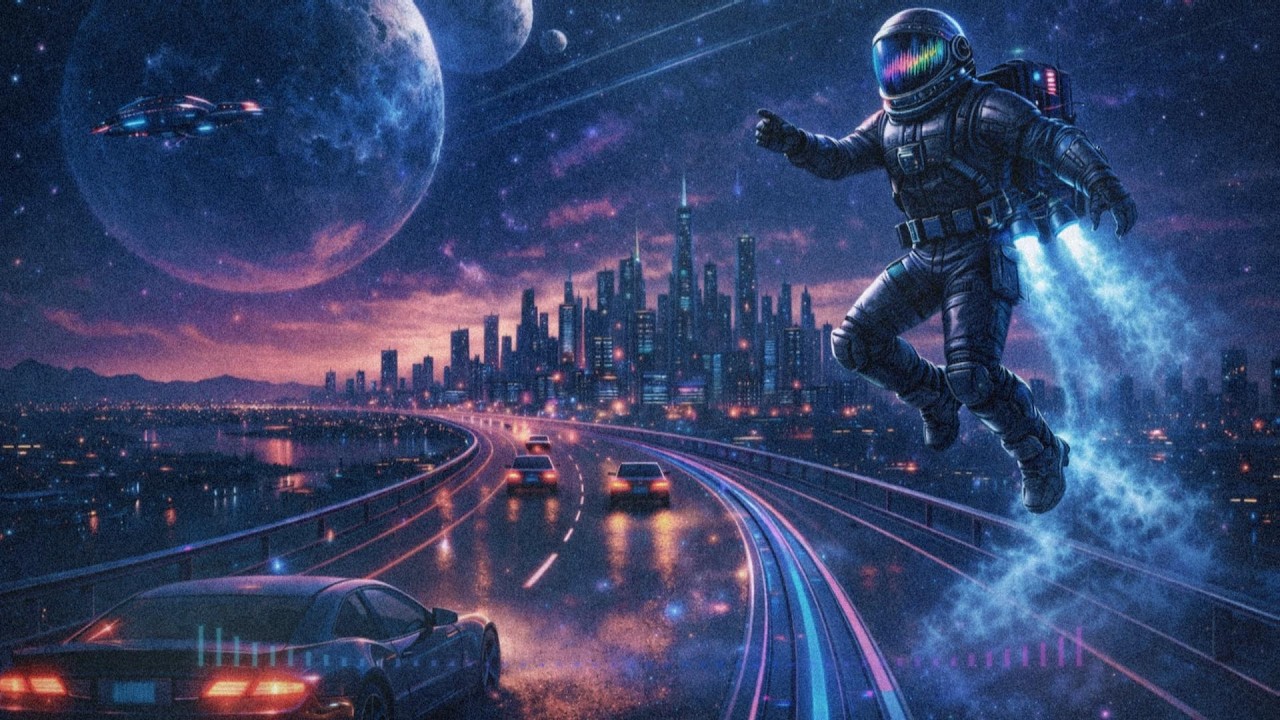 Late Night Neon Highway Drive 🌌 | Linear Time Slip – Retro Synthwave Funk Mix for Midnight Cruising