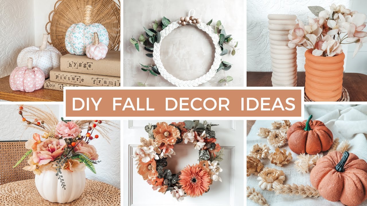 DIY FALL HOME DECOR IDEAS - 6 EASY PROJECTS YOU WANT TO TRY THIS FALL
