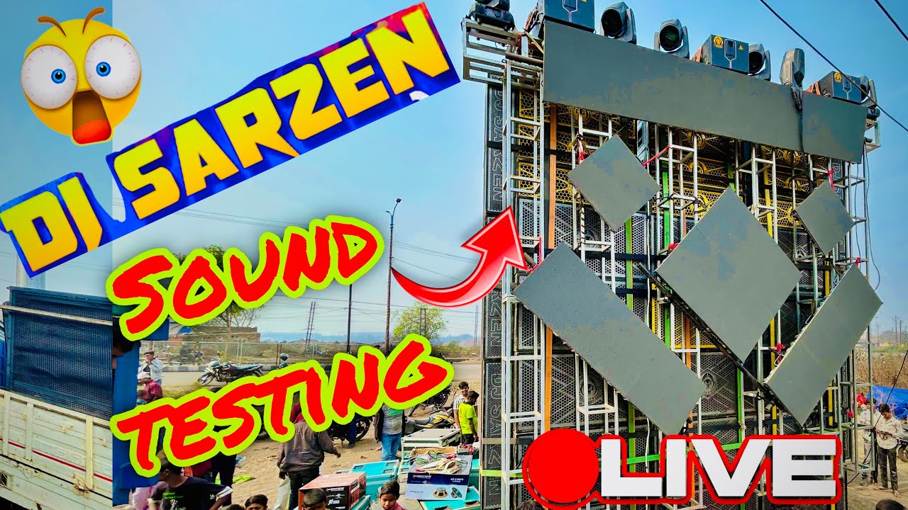 Dj Sarzen Live🔴 Sound Testing in Dhanbad Bank More Road show Maha Shivratri 🫢