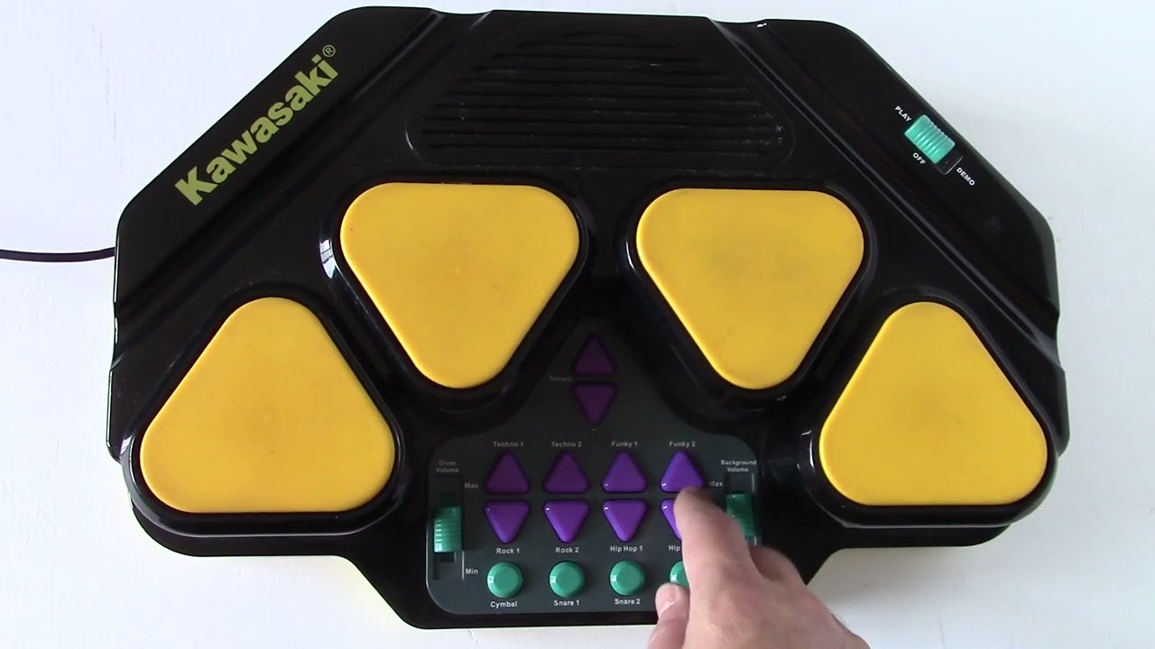 Kawasaki Deluxe Electronic Bang-A-Boom DSI Toys 57757 Toy Drum Pad Kit Instrument