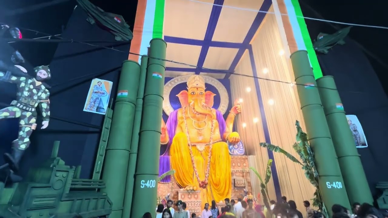 41ft tall Ganesh Idol at Fatasil Ambari, RG Baruah College ,