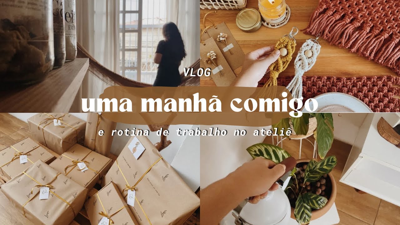 MINHAS MANHÃS E ROTINA DE TRABALHO NO ATELIÊ | #vlog #asmr #rotina