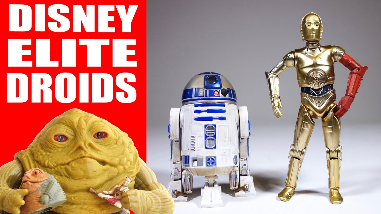 Disney Elite Series Die Cast Droids Figures (C-3PO and R2-D2)