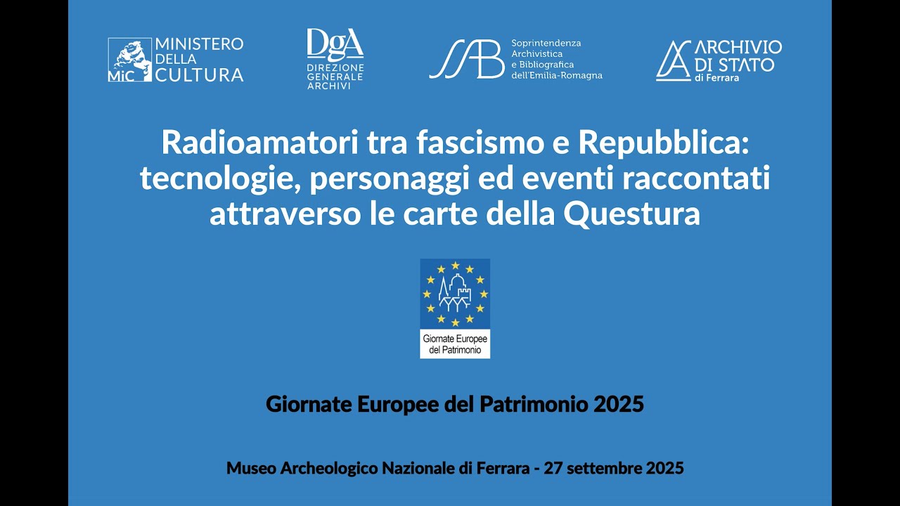 Radioamatori tra Fascismo e Repubblica