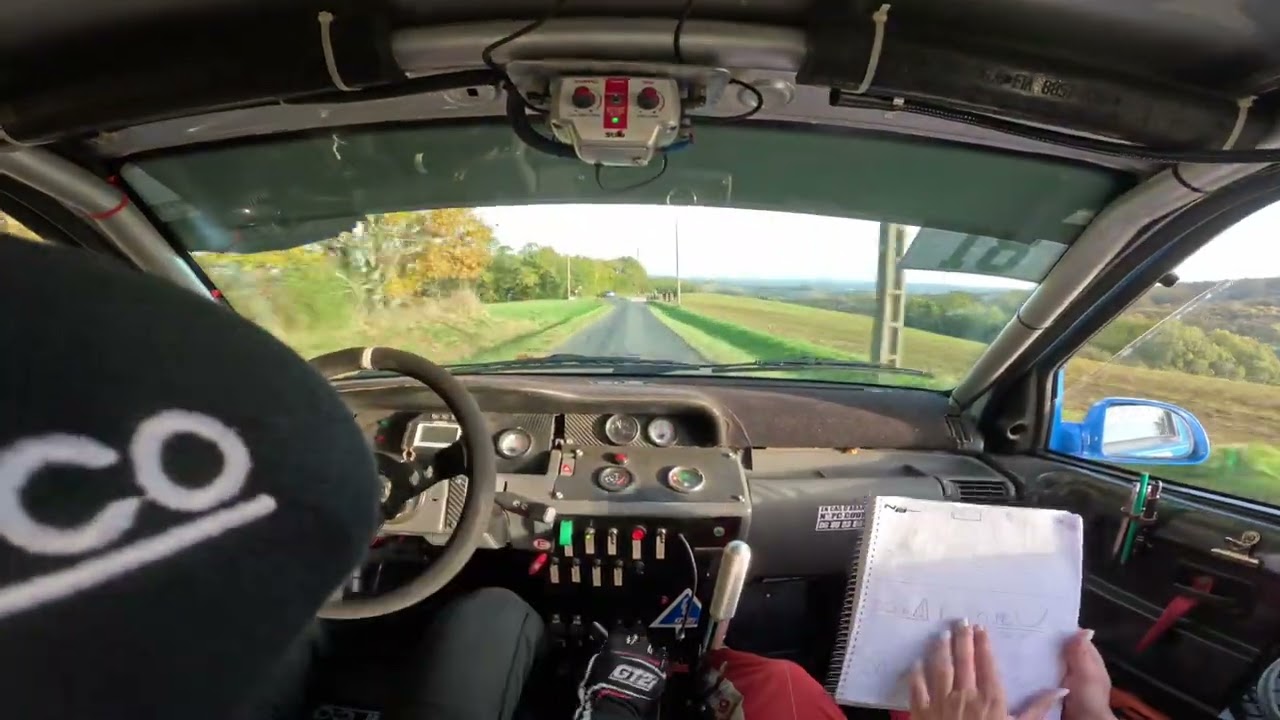 Rallye Coeur des Vignobles 2024 / ES3 Gaillaguet Dorian et Noémie / Clio Williams A7