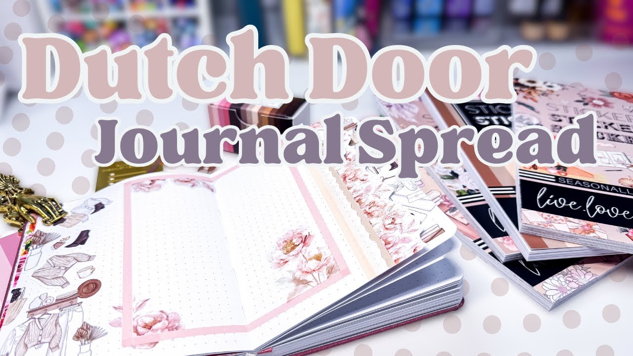 Creative Journal Setup February 2025 [Dutch Door Spread in a B6 Notebook]