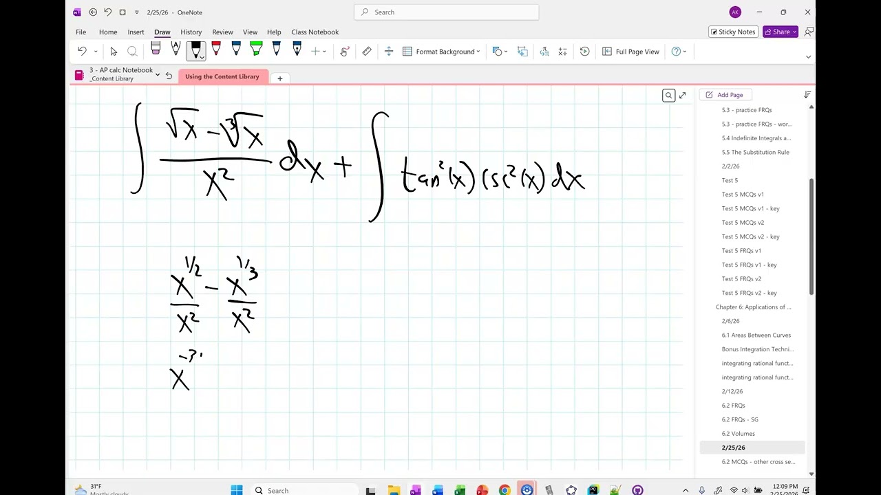 2/25/26 ap calc - 3rd hour