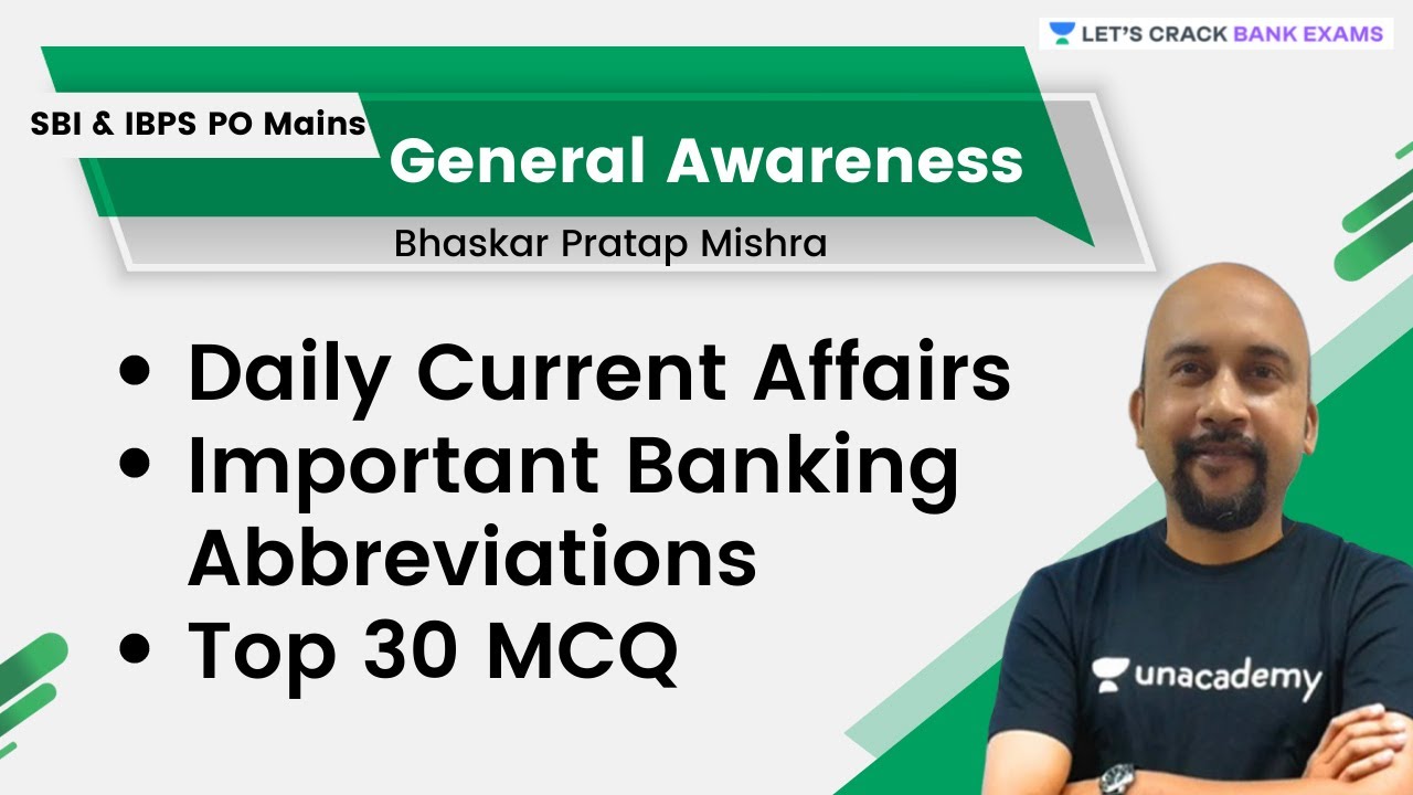 Daily Current Affairs  | Important Banking Abbreviations | Top 30 MCQ | Bhaskar Mishra