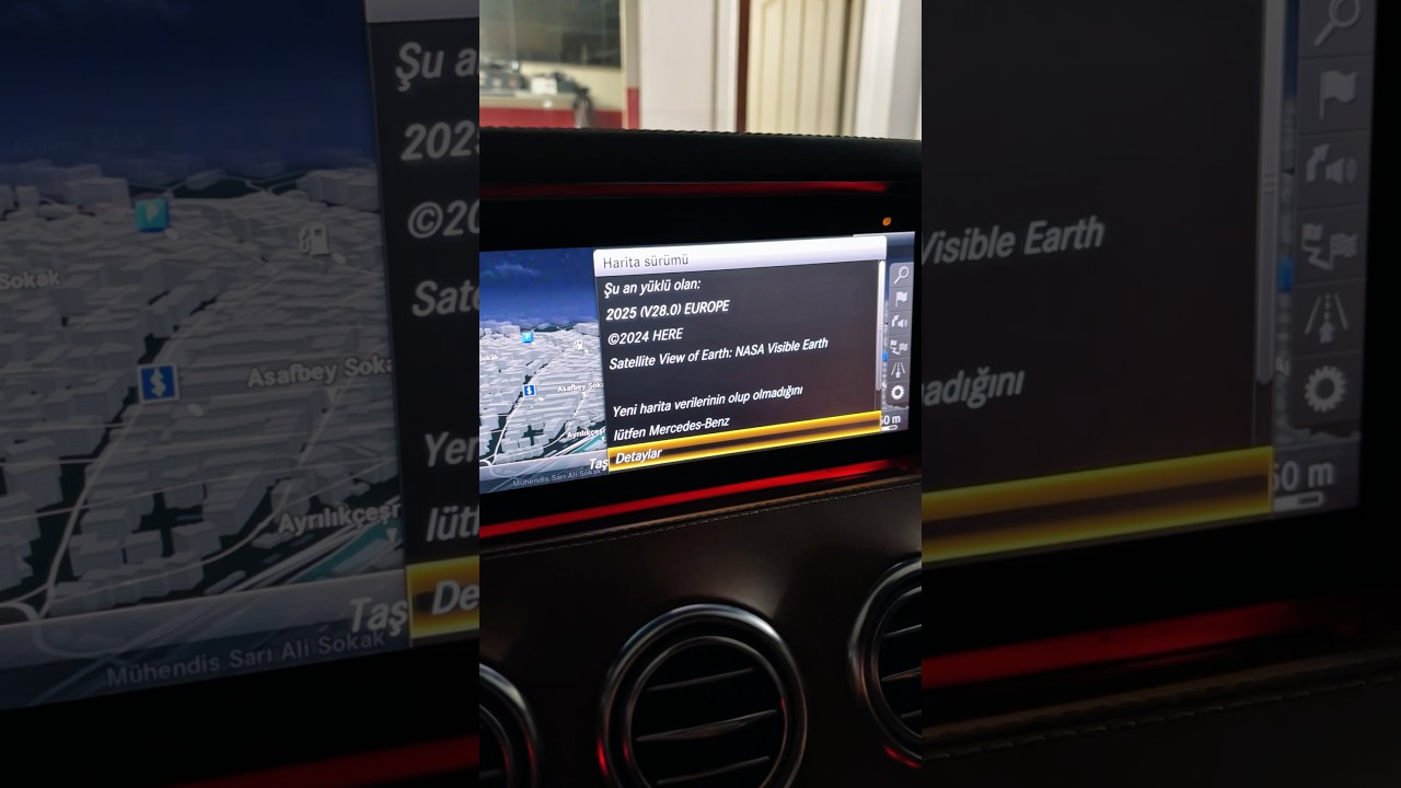Mercedes S Serisi Harita G&uuml;ncelleme | #mercedes #update #navigation #shorts #ytshorts