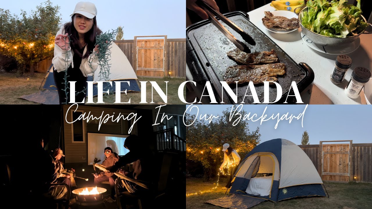 Peaceful & Cozy Backyard Camping | Filipino Living in Canada