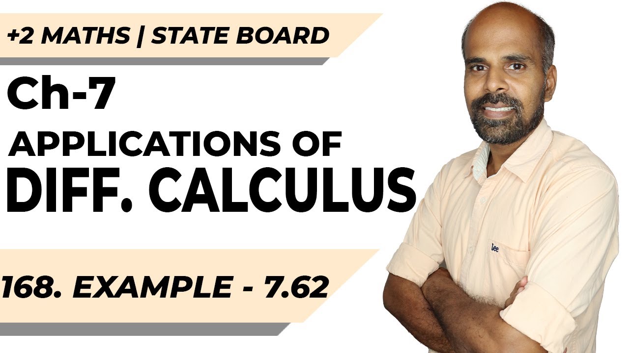 Class 12 | example 7.62 | Applications of Diff. Calculus | Class 12 | State Board | ram maths