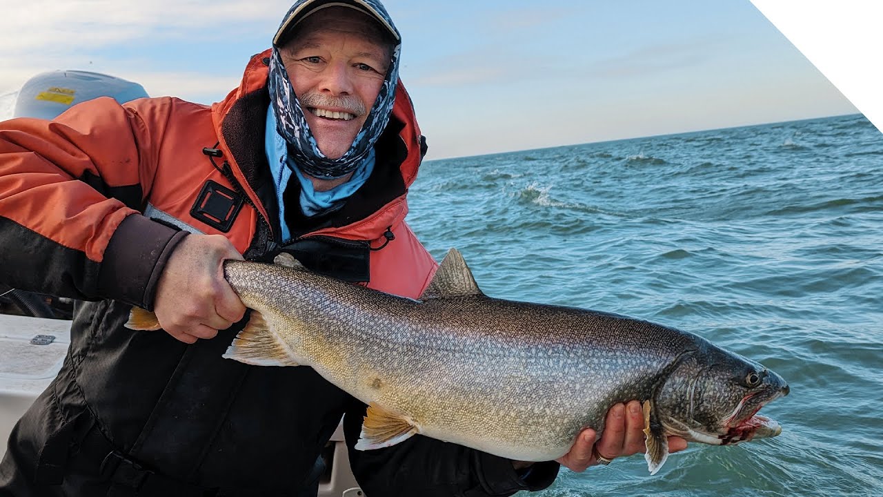 A big one that got away! Trolling for trout