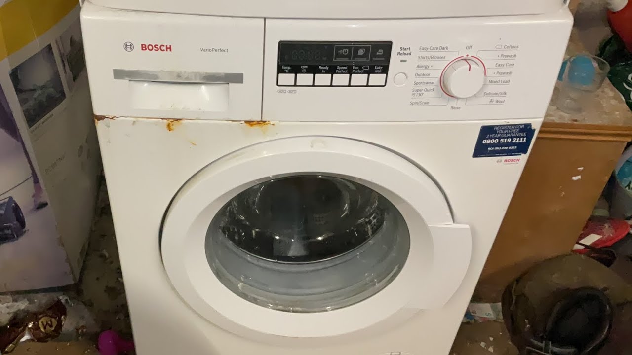 Start Mixed Darks Bosch VarioPerfect WAK28260GB/11 Mixed Load 40 Easy Iron 800rpm