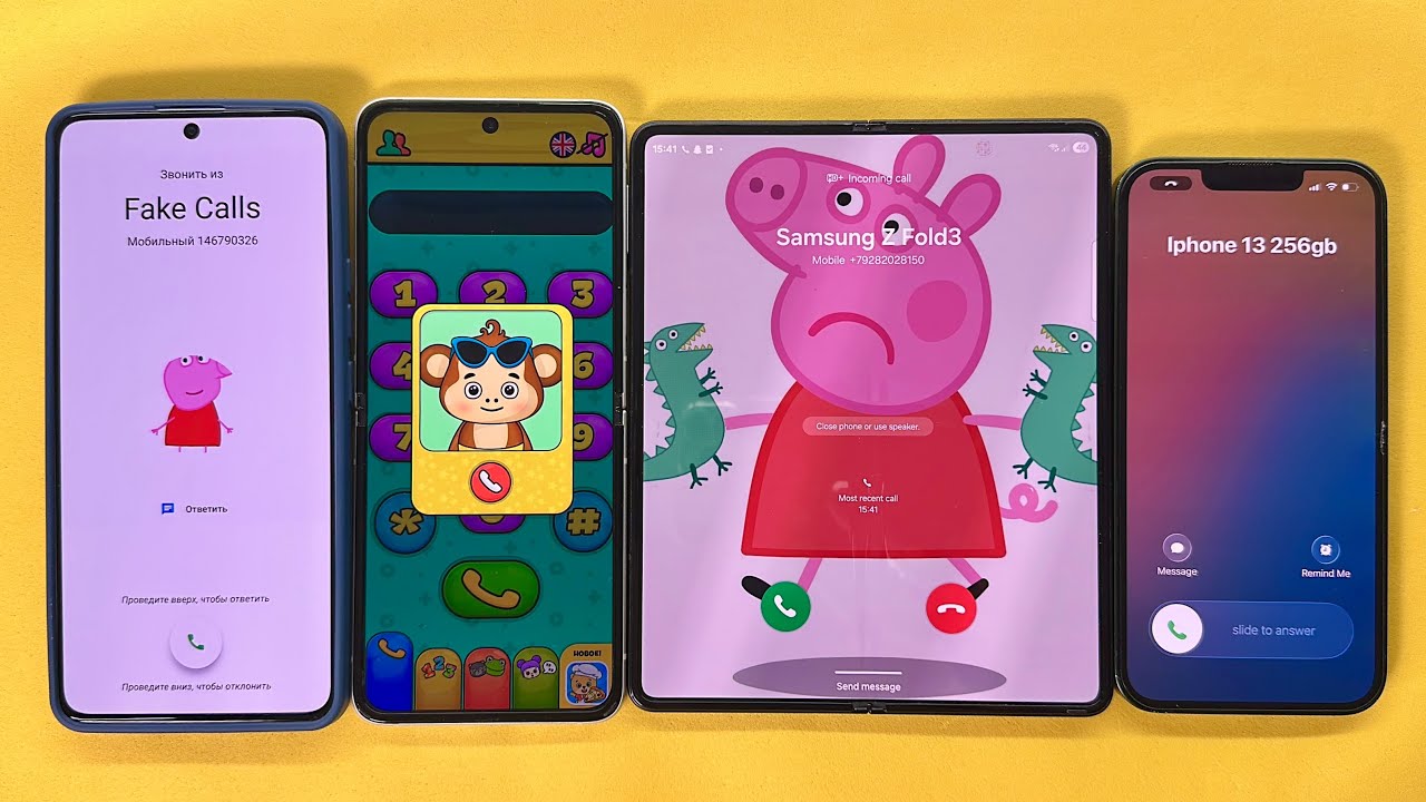 Incoming Call & BabyPhone & Fake Incoming Call Xiaomi Note 13 Pro,Samsung Z Flip3/Z Fold3, IPhone 13