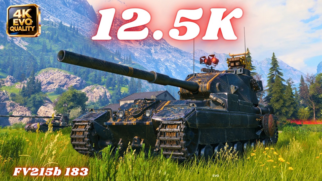 FV215b 183 - 12.5K Damage 6 Kills & FV215b 183 - 11.6K Damage World of Tanks #wot