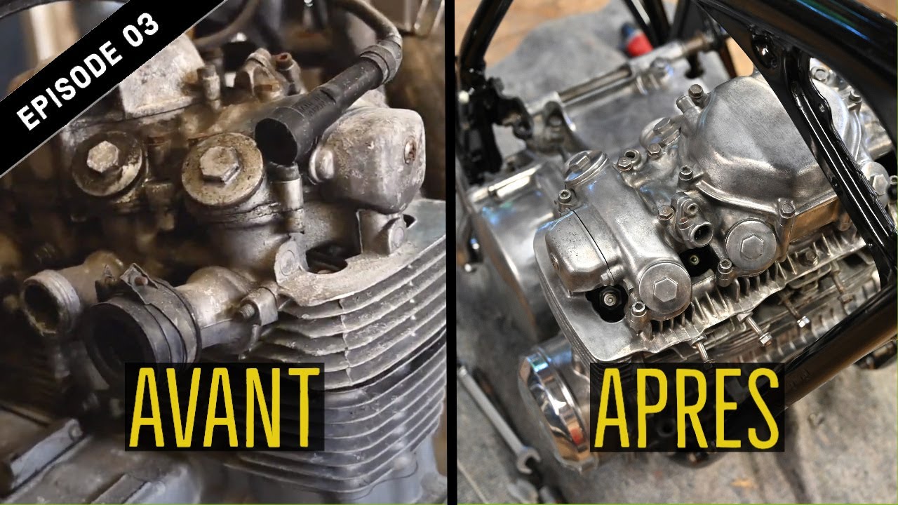 [GARAGE] CAFE RACER - EP.03 - ON SORT le MOTEUR + DECAPAGE et PEINTURE