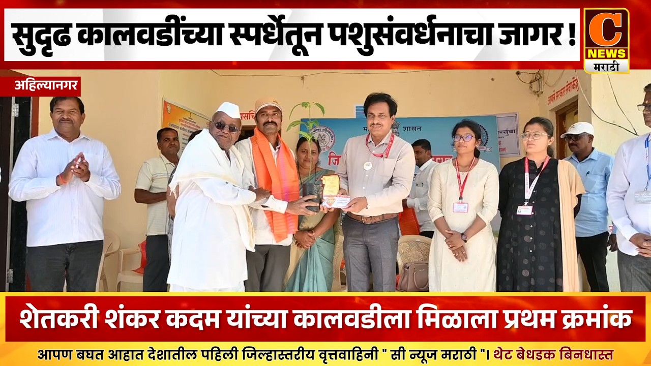 अहिल्यानगर - सुदृढ कालवडींच्या स्पर्धेतून मांजरसुंब्यात पशुसंवर्धनाचा जागर !