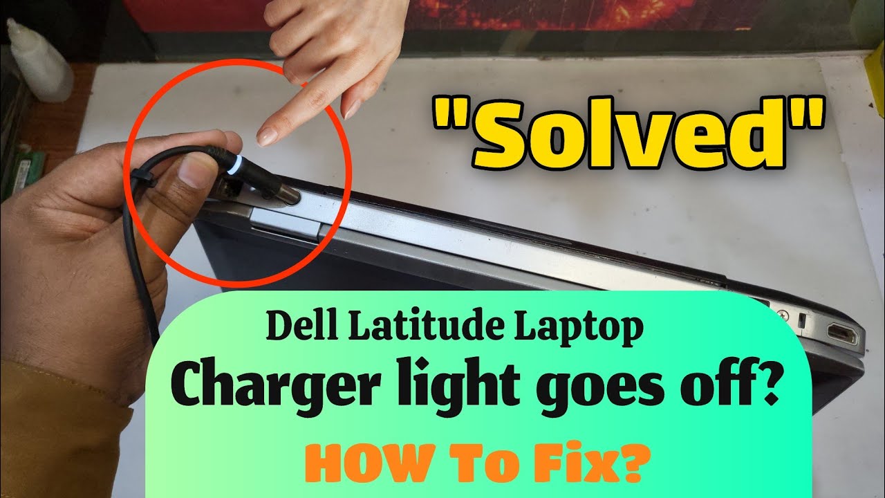 Solved Charger light goes off when I plug it into the laptop