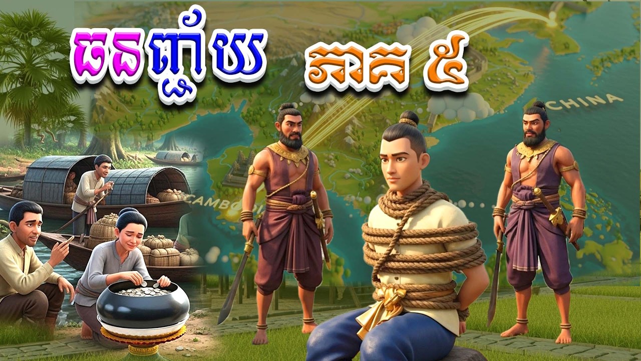 រឿង ធនញ្ជ័យ ភាគ ៥ | ជីវិតធនញ្ជ័យរួចផុតពីការចង់សម្លាប់ដោយស្តេចរបៀបណា? | 2K