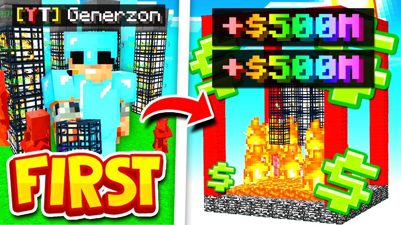 Building our FIRST OP SPAWNER on *NEW* SKYBLOCK MAP | Minecraft SKYBLOCK SERVER #2