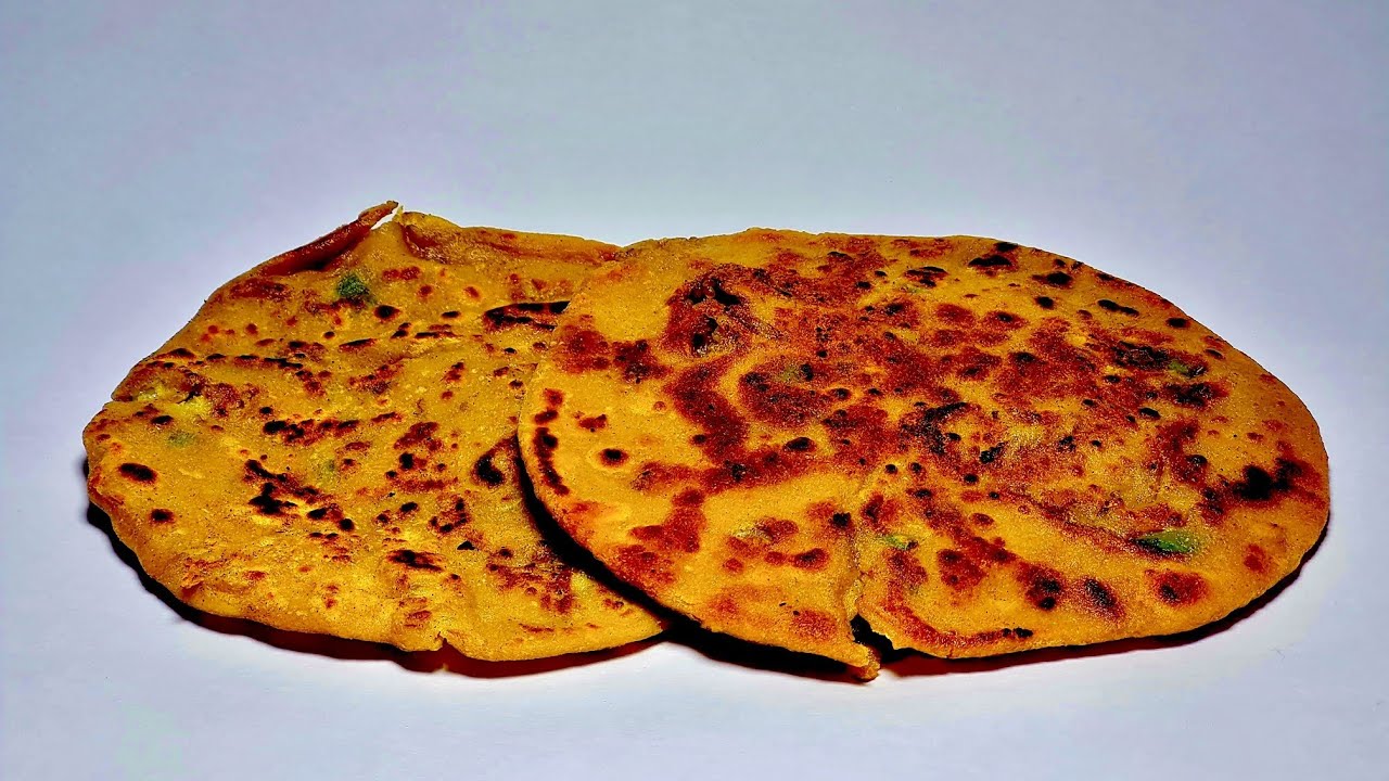 Aloo pyaz paratha | potato Onion filled Flat bread | visual process | original sound