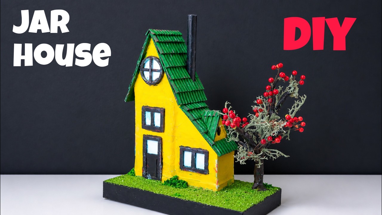 DIY Fairy House Using Jar
