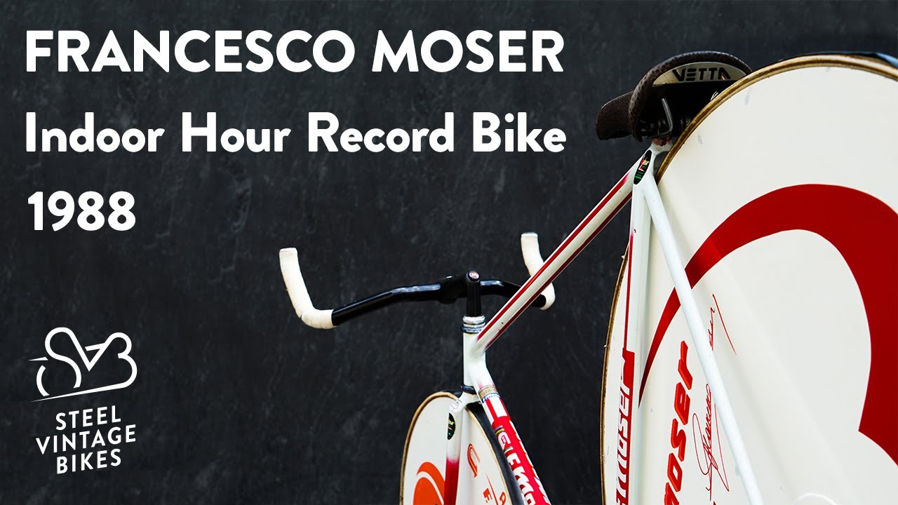 Francesco Moser Personal Indoor Hour Record Time Trial Bicycle 1988