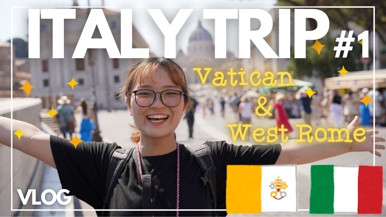 【イタリア旅行#1】はじめてのローマ・バチカン女子旅vlog