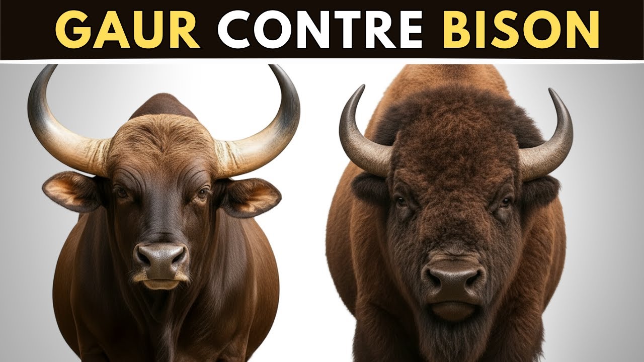 Bison vs Gaur | Taille, force et vraies différences
