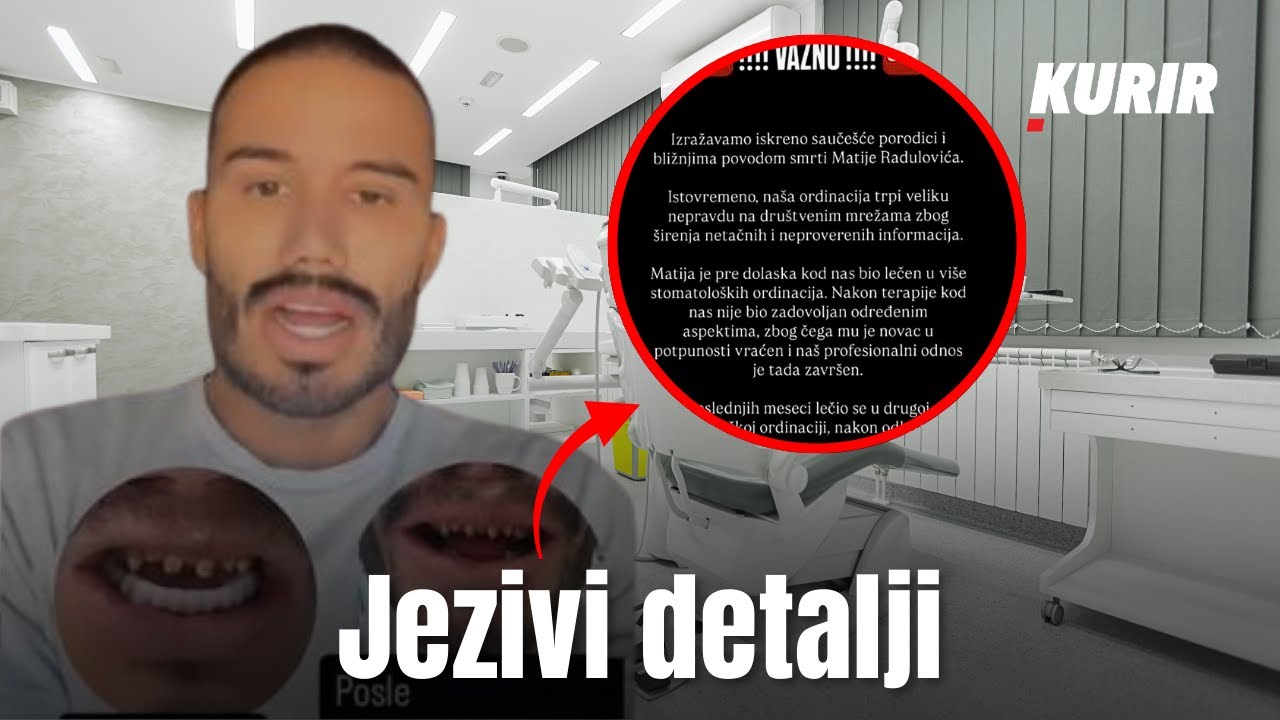 Estradni frizer koji je preminuo na badnji dan plainrao tužbu stomatološkoj ordinaciji
