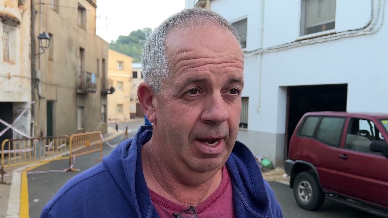 El alcalde de Godall, Alexis Albiol, habla de los problemas en algunas casas por la dana Alice