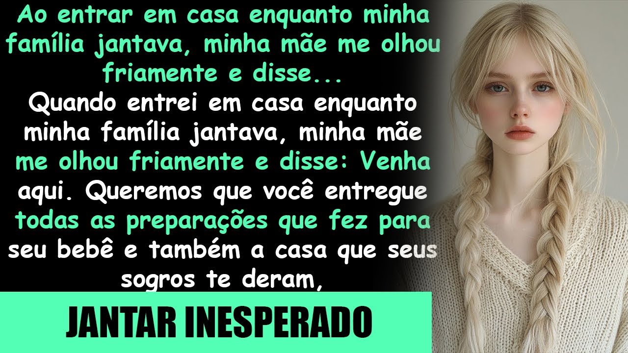 Quando abri a porta, todos estavam jantando—e a frase gelada da minha mãe ainda ecoa na minha cabeça