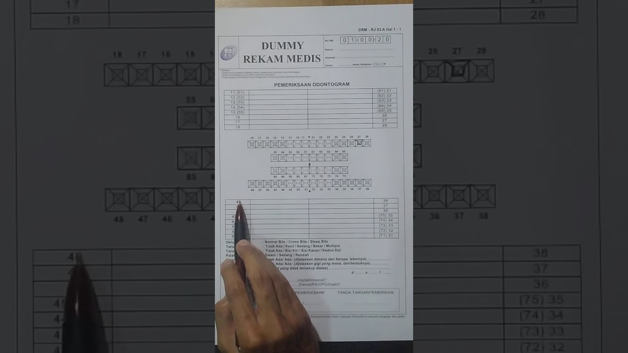 Rekam medis Odontogram