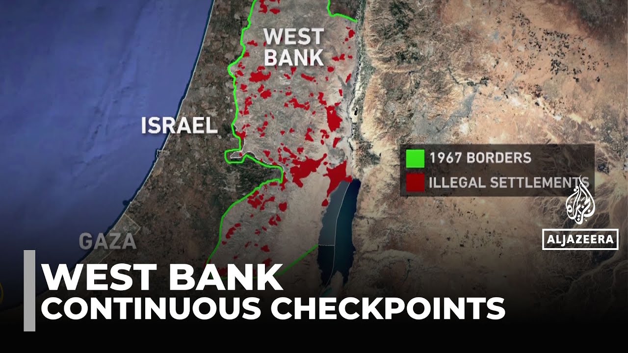 Israel fragmenting the occupied west bank: Nearly 1000 checkpoints separating Palestinian cities