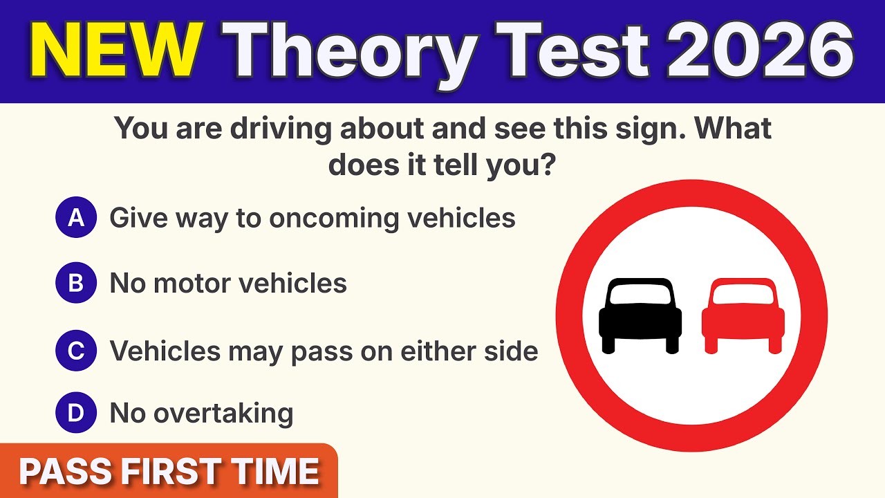 Theory Test 2026 UK Revision | EASIEST Official DVSA Styled Question & Answer | PASS FIRST TIME