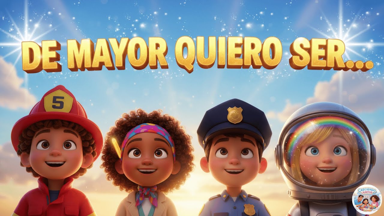 🎵𝘿𝙚 𝙢𝙖𝙮𝙤𝙧 𝙦𝙪𝙞𝙚𝙧𝙤 𝙨𝙚𝙧🚀👮🏾&zwj;♂️👩🏻&zwj;⚕️👨🏻&zwj;🚒🧑🏽&zwj;🍳Canci&oacute;n Infantil de 𝙋𝙍𝙊𝙁𝙀𝙎𝙄𝙊𝙉𝙀𝙎 𝙮 𝙊𝙁𝙄𝘾𝙄𝙊𝙎