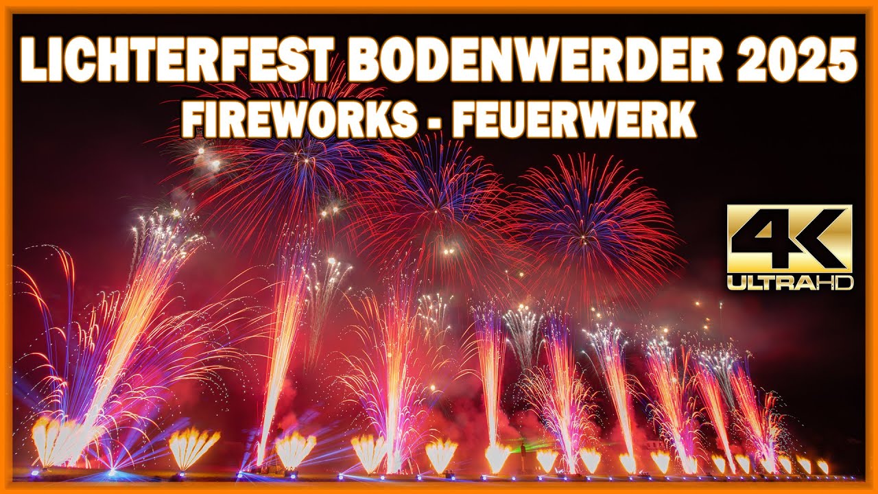 ⁴ᴷ Lichterfest Bodenwerder 2025 - feuerwerk - fireworks - vuurwerk - Lasers - A-team Services