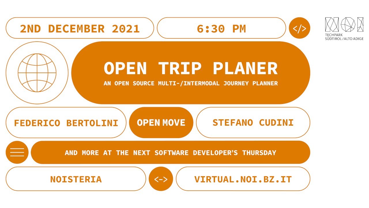 Software Developers' Thursday: Open Trip Planner: an open source multi- / intermodal journey planner