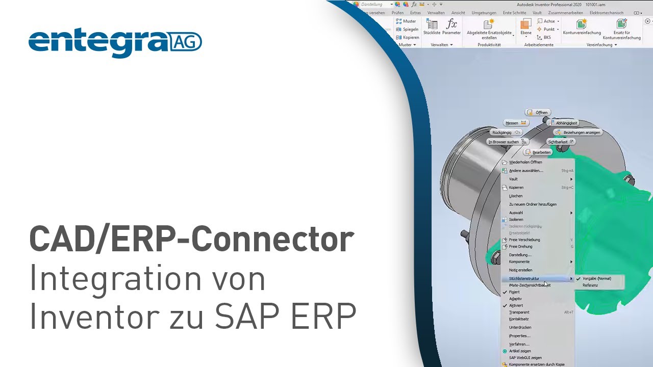 CAD/ERP-Connector Integration von Inventor zu SAP ERP